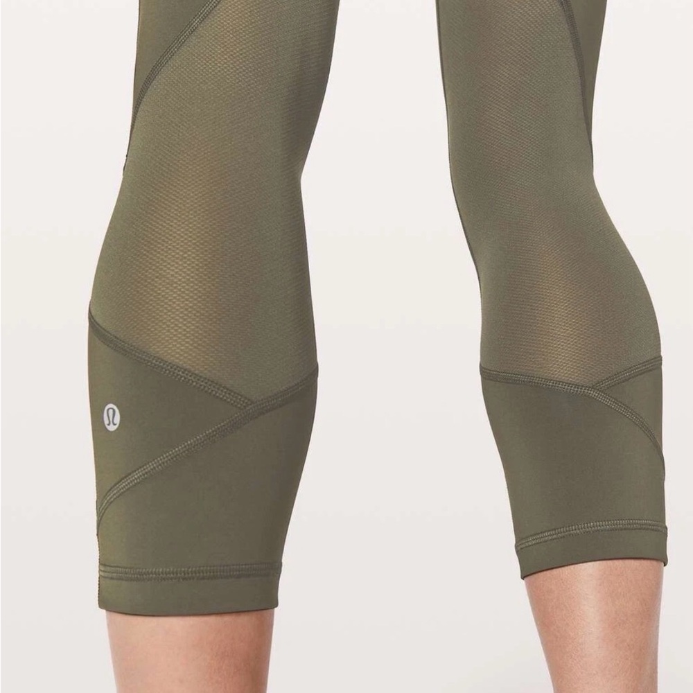 Lululemon pace rival cropped leggings size 4 - Picture 3 of 7